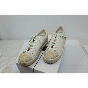 Dolce Vita Women's Casual Pride Sneakers Ivory Leather Upper Size 7.5